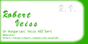 robert veiss business card